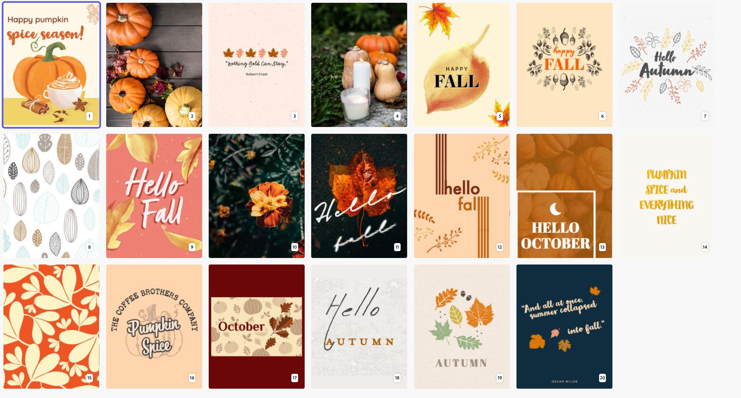 Fall/autumn Printable Signs Bundle: 20 Digital Downloads - Etsy