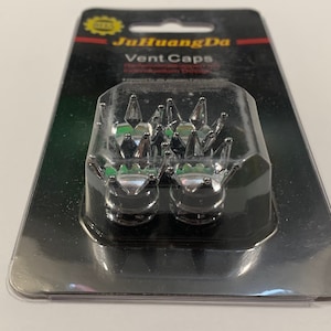 Ensemble de 4 couvercles de tige de soupape Silver Crown