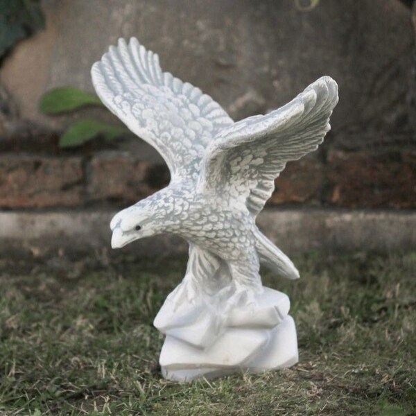 Concrete Eagle Statues Etsy
