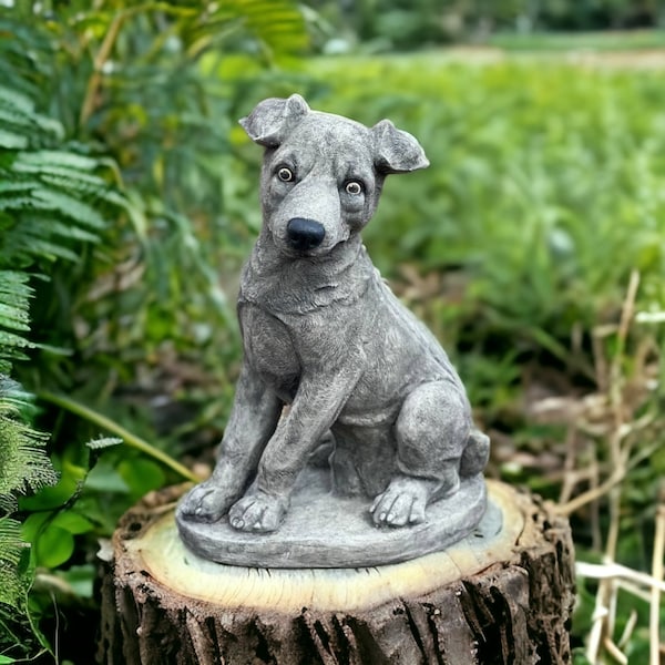 Jack Russell Terrier Concrete Statue Etsy