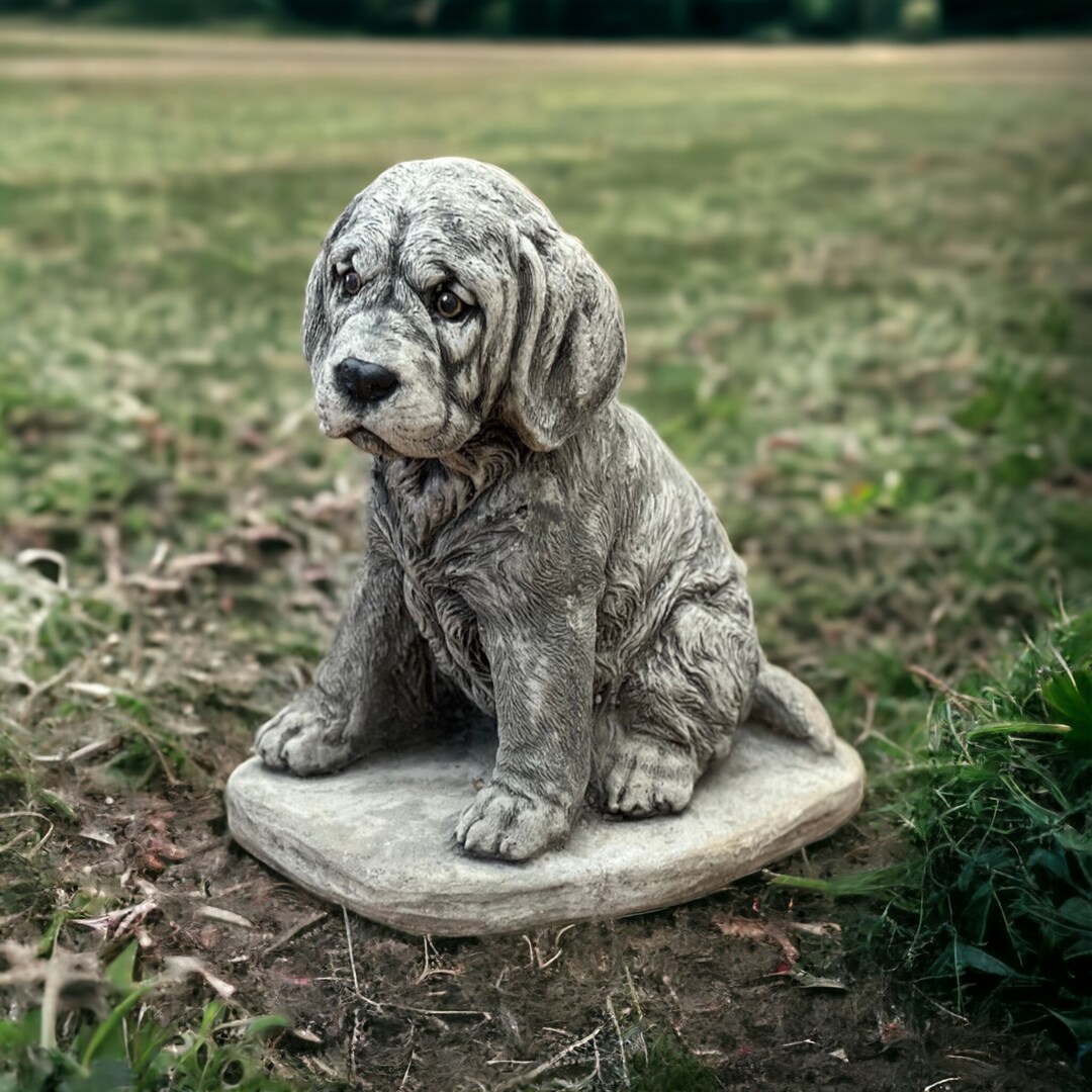 Labrador Retriever Yard Art Statue Concrete Puppy Dog Memorial Etsy