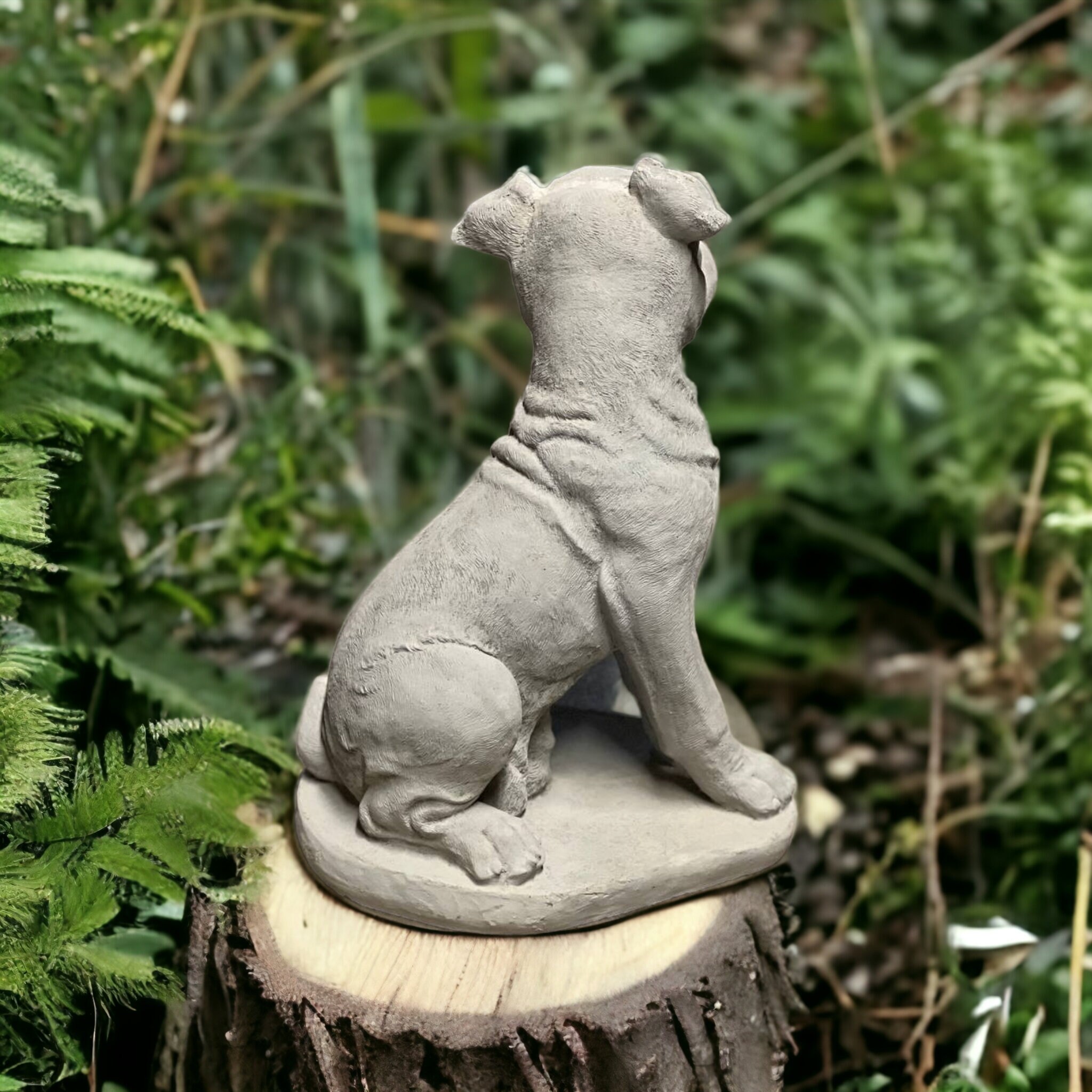 Concrete Jack Russell Statue Sitting Jack Russell Dog Figurine Etsy