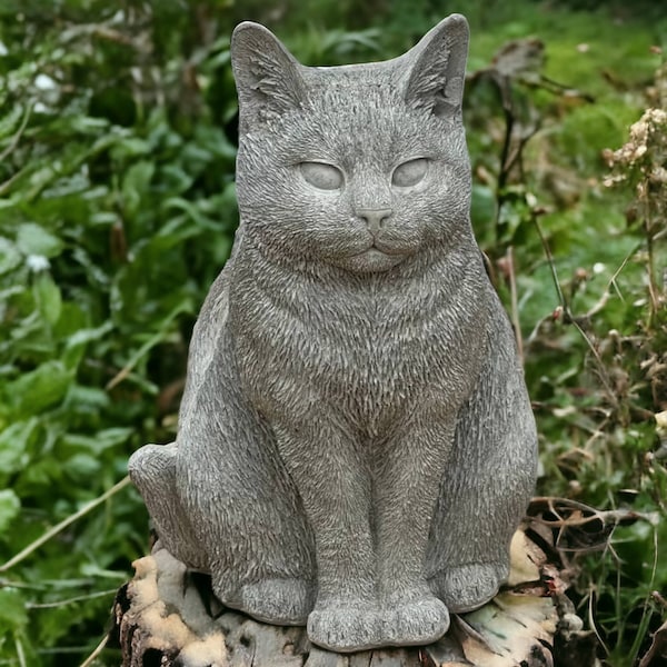 Outdoor Cat Statue Etsy
