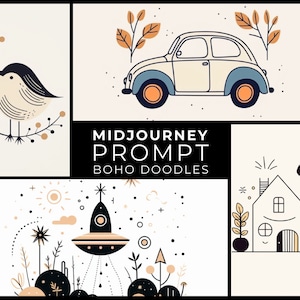 Midjourney PromptBilder: Minimalistische Buchcover und Poster mit ...