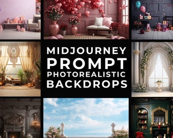 Midjourney Prompt+Images: Photorealistic Backdrop Images, Realistic Backdrops and Sceneries Photographs, Photorealistic Images, Design Tool