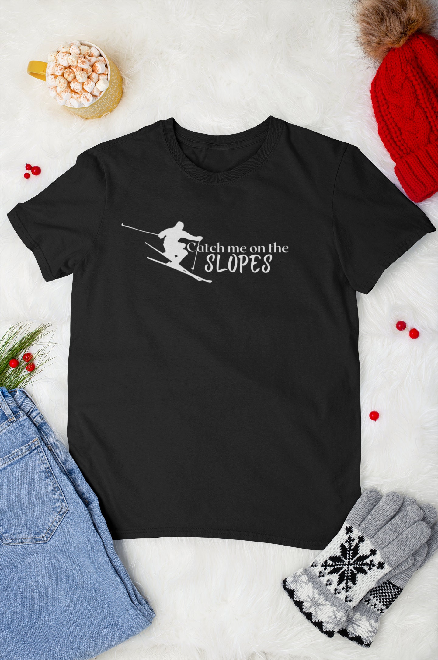 Catch Me on the Slopes Ski Skiier Unisex Softstyle T-shirt - Etsy