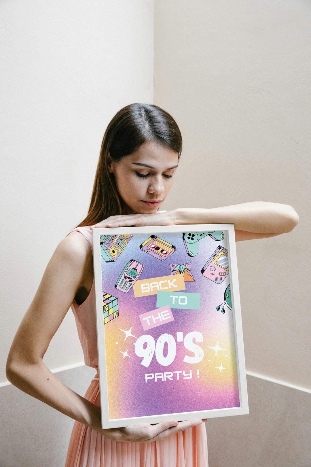 Back to the 90's Welcome Sign, Printable Sign Party, Back 90 Themed ...