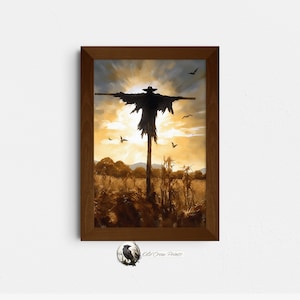 Jeepers Creepers Pintura de acuarela, Arte de pared de película de terror de culto, Cartel de película clásica de película B, Idea de regalo de amante de terror, Decoración de habitación de terror
