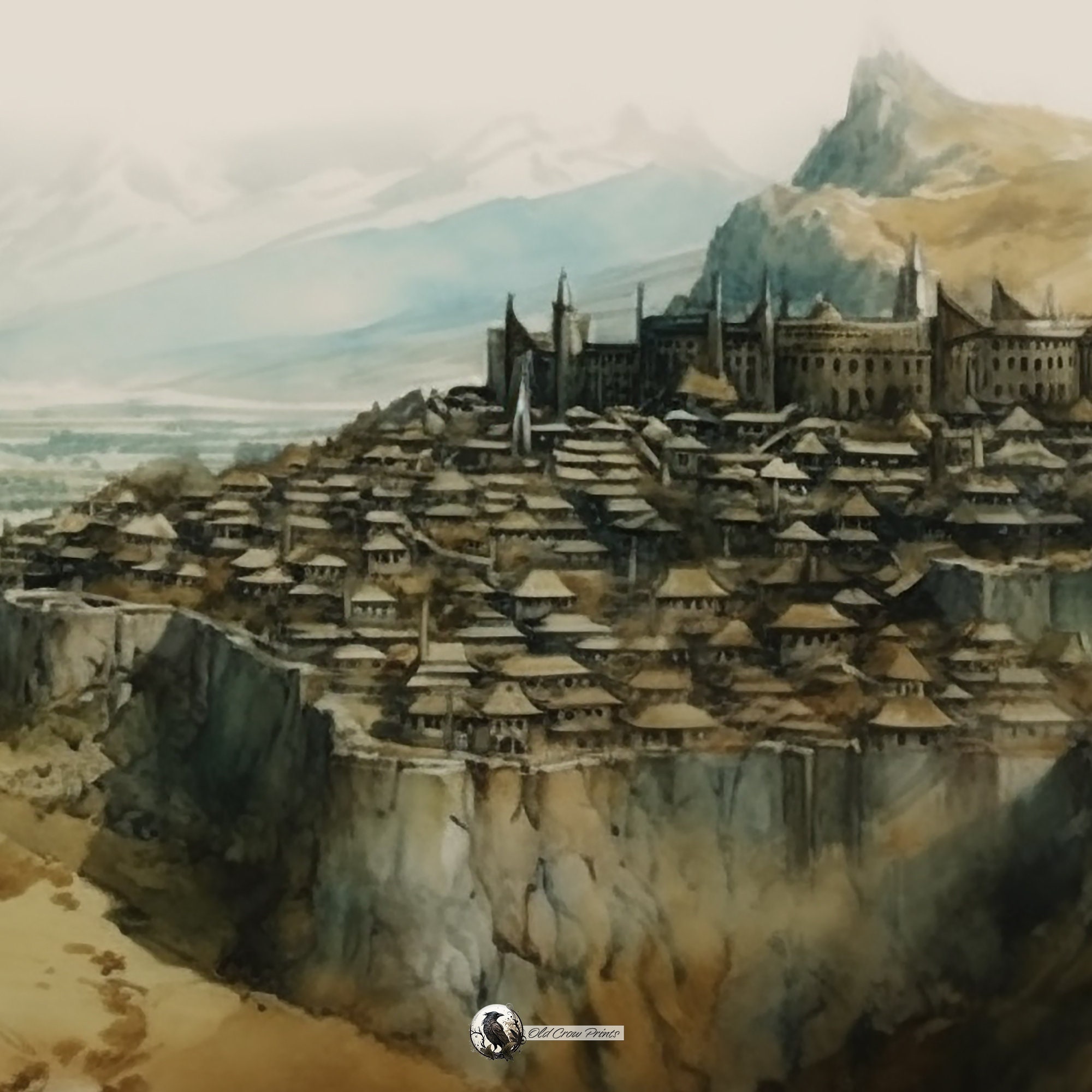 Rohan Landscape Painting, the Lord of the Rings Art, Fantasy Art, Jrr ...