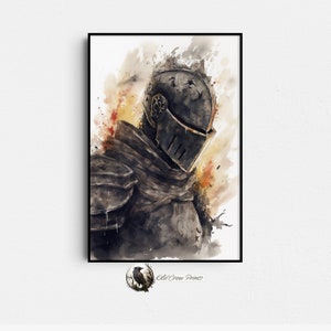 Dark Souls Profile, Gaming Poster Art, Movie Painting, Film, Video Game art, TV Art, Wall Art, Elden Ring, Gamer Room Decor, Gaming Gifts