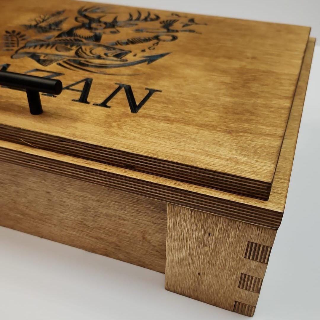 BBQ Warmer Box – Custom Engraved BBQ Box | Gift for Dad, BBQ Teams & Grill Masters | Fathers Day Gifts | Gifts for Him