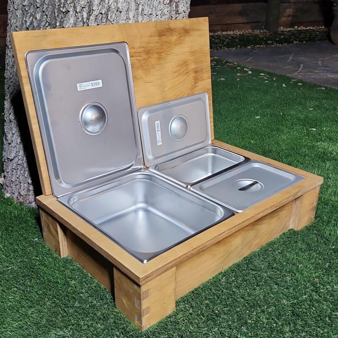 BBQ Warmer Box – Custom Engraved BBQ Box | Gift for Dad, BBQ Teams & Grill Masters | Fathers Day Gifts | Gifts for Him