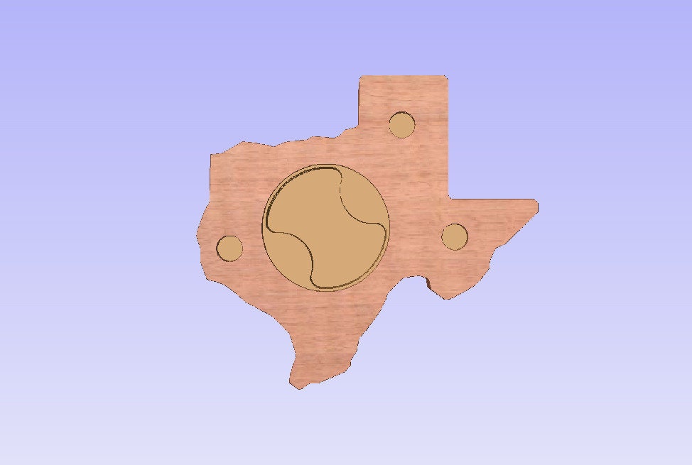 Texas Shaped Magnetic Bottle Opener File for CNC / DXF File / CRV File ...