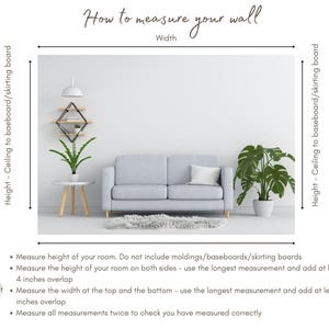 A slide showing you how to prepare your walls for your new wallopaper: fill, lightly sand, prime and wipe.