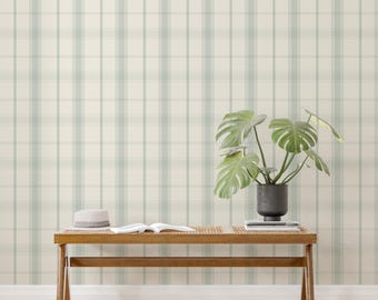 Papel pintado de tartán verde: Spring Cottage Peel and Stick