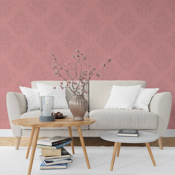Damask Wallpaper Etsy