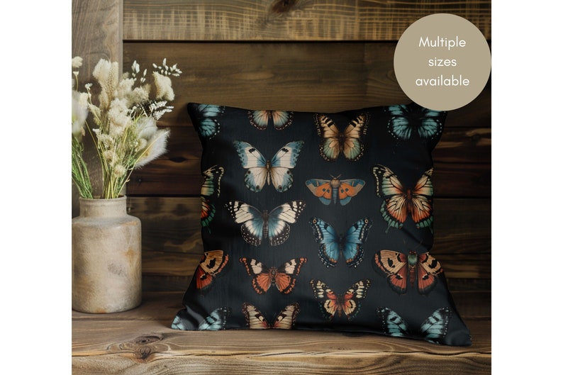 CottageArtAndDesign Butterfly Throw Pillow - Thumbnail 3