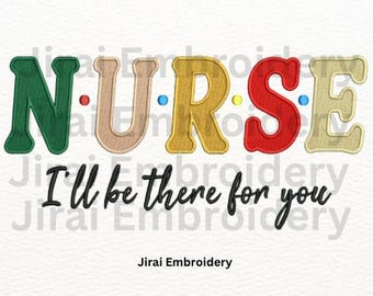 Nurse Embroidery File Design| Nurse  Embroidery | Digital Download|Nurse Embroidered Machine|PES DST