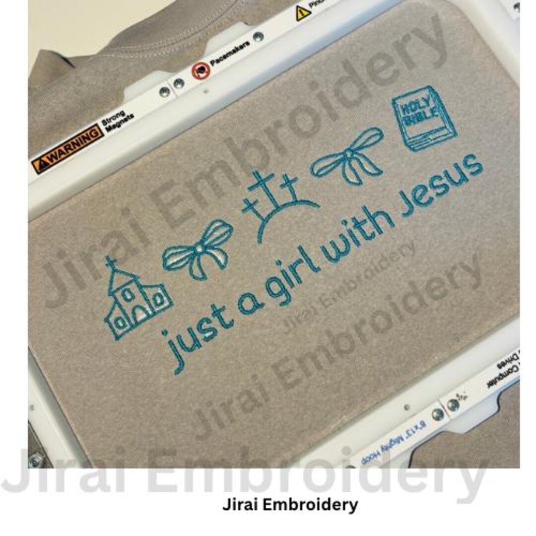 Christian Embroidery File Design | Minimalistic Machine Embroidery ...
