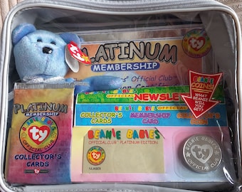 TY Collectable Platinum Membership Beanie Bear