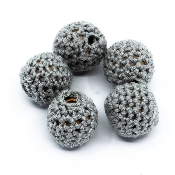 18 mm Crochet Beads, Knitting Beads, Handmade, Pattern Beads, Crochet Balls For Handmade, Schnullerkette, Wooden Beads