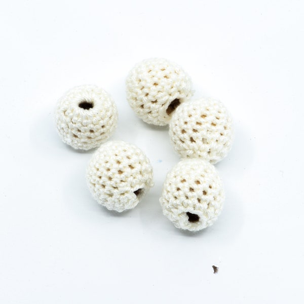 18 mm Crochet Beads, Knitting Beads, Handmade, Pattern Beads, Crochet Balls For Handmade, Schnullerkette, Wooden Beads