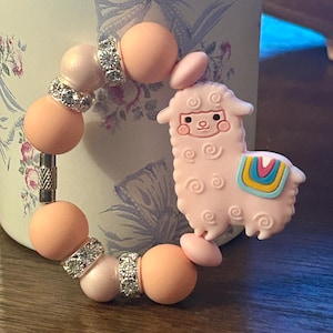 Light Pink Llama Cute Stanley Insulated Cup Charm, Stanley Cup Accessory, Tumbler Handle Cup Charm, Great Gifts