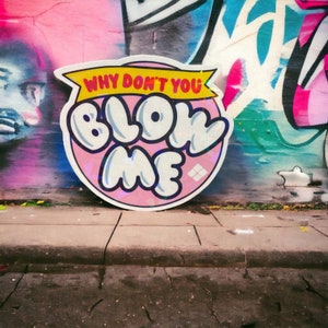Blow Me Bubble Sticker Holographic