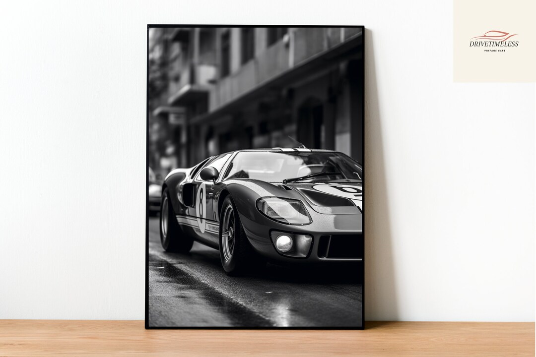 Ford GT40 | Car Poster | Wall Art | Digital Print | Vintage Car | Wall ...