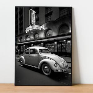 Volkswagen Beetle | digital prints | vintage car