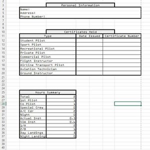 Digital Pilot&#39;s Logbook