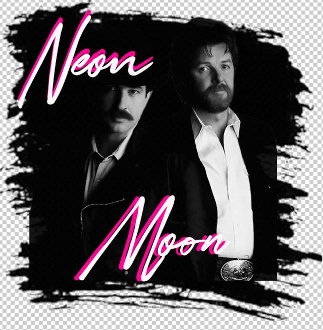Brooks and Dunn Neon Moon PNG Sublimation Concert Tour Lyrics Country