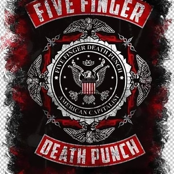 Five Finger Death Punch PNG Sublimation Rock Music Metal Little Bit Off Today Jekyll And Hyde Far Away FFDP