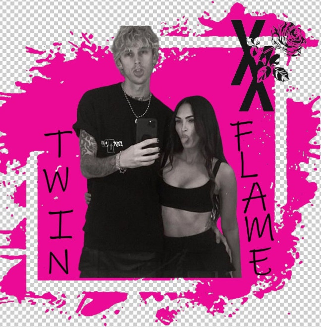 MGK Megan Fox Twin Flame PNG Sublimation MGK Concert Shirt Etsy