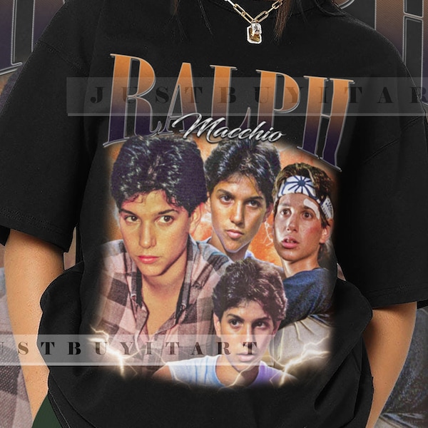 Limited Ralph Macchio Shirt Gift Graphic Tee Horror Movie T-Shirt Vintage 90s Ralph Macchio Shirt Unisex Actor Caracter Movie FM838