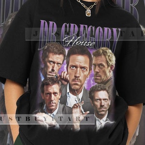 Limited Dr. Gregory House Shirt Gift Movie Dr. Gregory House T-Shirt Bootleg Gregory House Sweatshirt Homage Retro Unisex Graphic Tee FM701