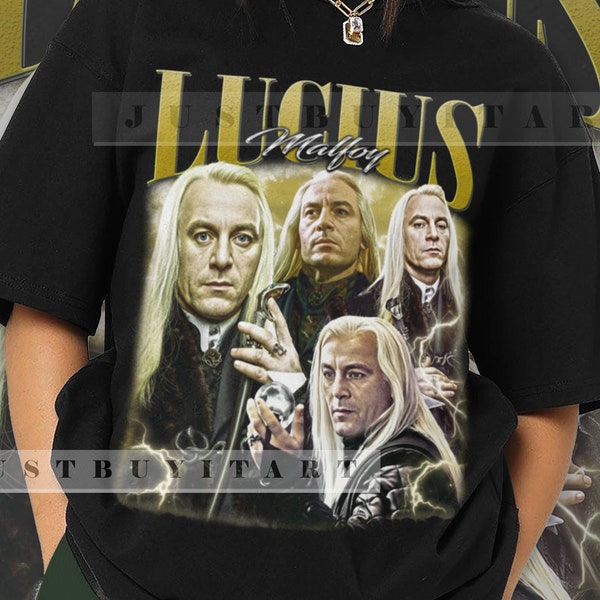 Lucius Malfoy Shirt American Actress Character Movie Hollywood Tshirt Box Office Bootleg Vintage 90s Sweatshirt Graphic Unisex Tee FM393