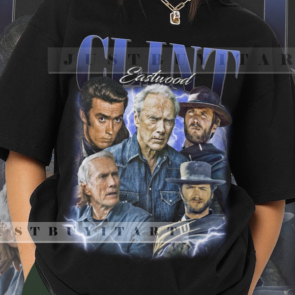 Limitée Clint Eastwood chemise cadeau film Clint Eastwood T-shirt bootleg Clint Eastwood sweat-shirt hommage rétro unisexe graphique t-shirt FM745