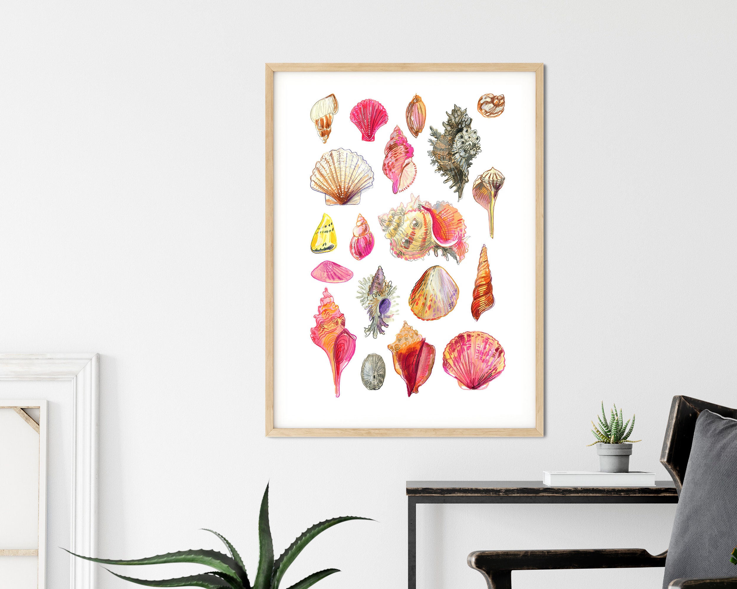 Seashell Posters. Graphics for the Interior, Nursery Decor. - Etsy