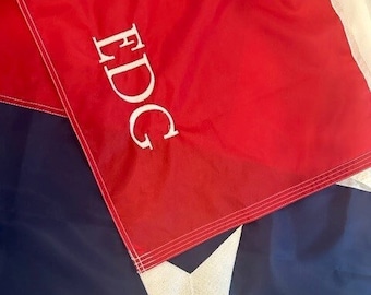 Monogrammed Texas Flag for College Dorm 3x5 Feet Flag