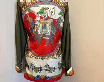 Vintage US Army Jacket with altered scarf size Medium