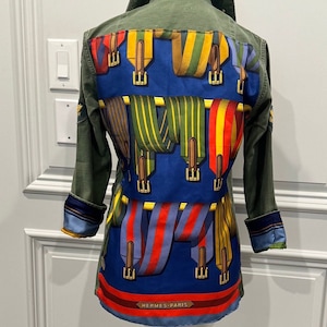 Vintage US Army Jacket with altered scarf size S