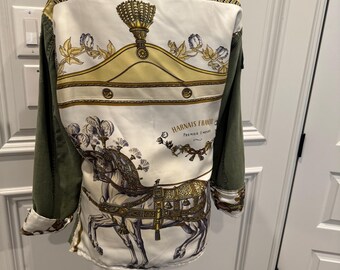 Vintage US Army Jacket with altered scarf size small