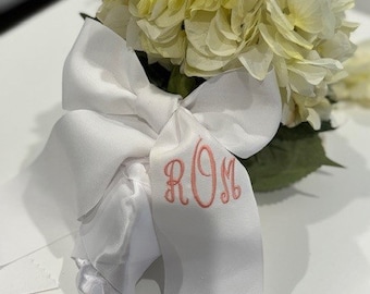 Monogrammed Bouquet Sash