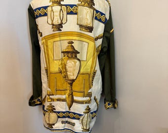 Vintage US Army Jacket with altered scarf size Large