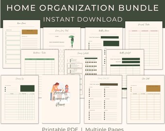 Home Management Bundle | Household Planner Pdf | Printable Declutter Planner | Household Binder | All In One Home Planner | Project Planner