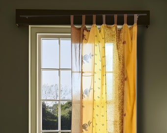 EXPRESS SERVICE of Indian Vintage Old Silk Sari Fabric Handmade Curtain Door Window Decor Up cycled Curtain Home Door Window Curtain