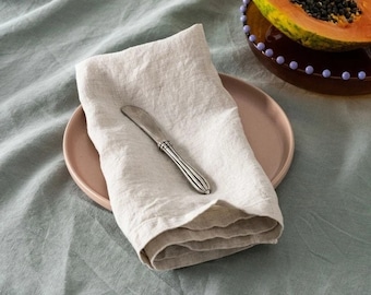 Lot de 100 serviettes de table en coton naturel pour salle à manger ou pour les repas de tous les jours à la maison/pour un mariage/une table de fête, serviettes de cuisine en cadeau.