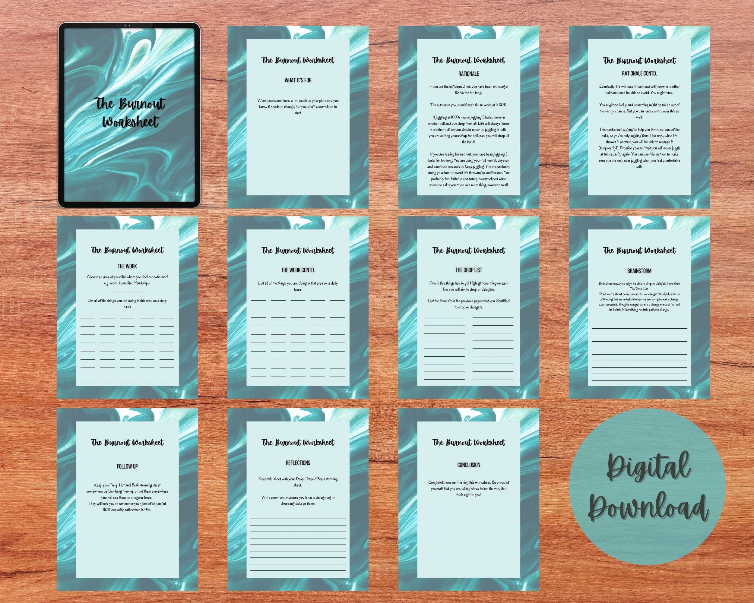 burnout-worksheet-for-mental-health-and-wellness-organisational-tool