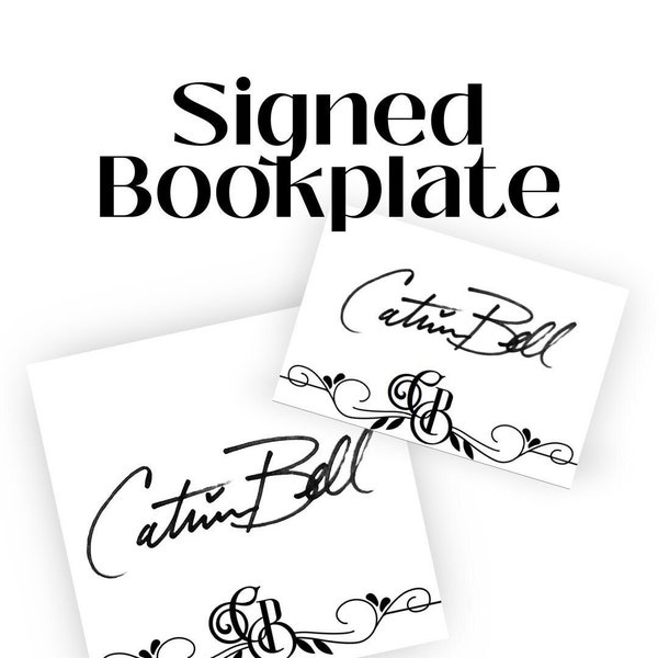 Catrina Bell signed bookplate sticker